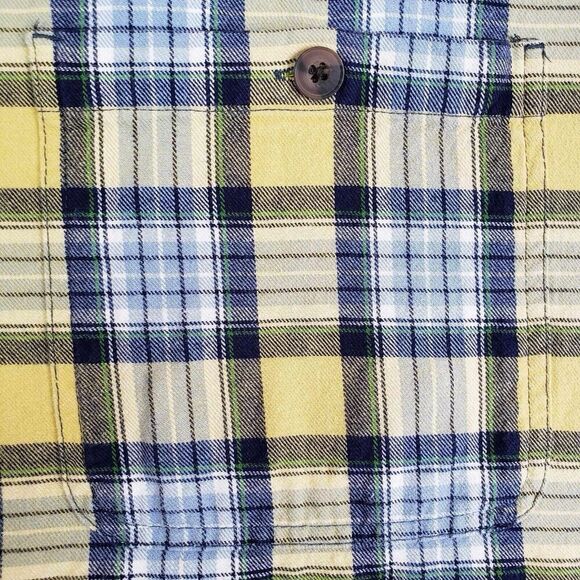 Duluth Trading Co Men’s Size 4XL Shirt LS Flannel Button Down Plaid Yellow - Picture 5 of 9